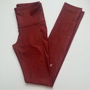 under armour reddish copper gym leggings
